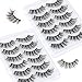 BYUVEVSR Eyelashes Cat Eye Lashes 16mm Cluster False Eyelashes Long 8D Volume Wispy Mink Lashes 12 Pairs Pack（816）