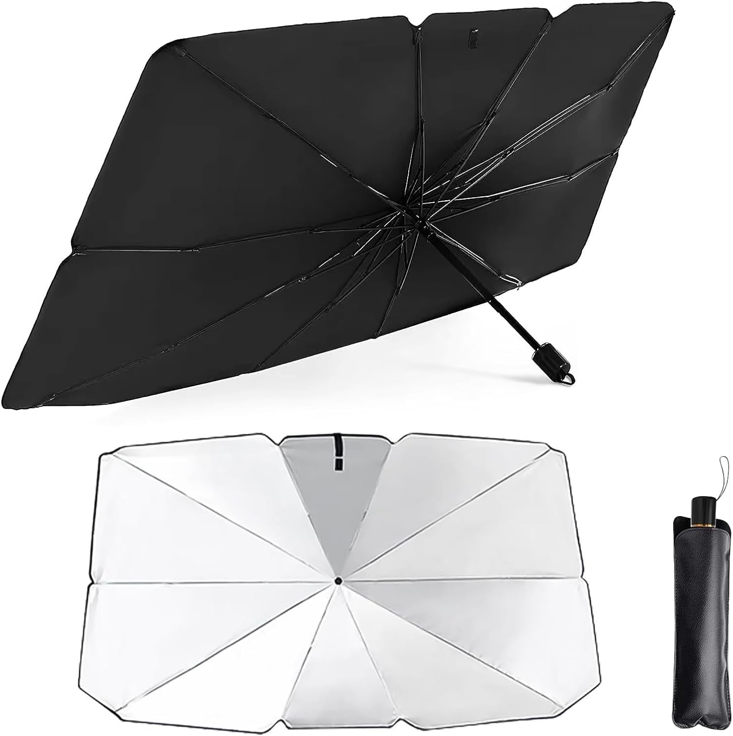 DTZAEUKE Car Windscreen Sun Shade for Honda Jazz 3 (III) GK I 2015-2020, Sunshade for Car Protection Insulation Sunshade UV Protection Insulation Sunshade,L/140cm*79cm
