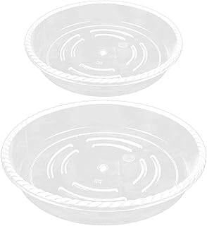 6Pcs Plant Saucer, Clear Plant Trays,Plastic Tray for Plants, Durable Flower Plant Pot Saucer for Gardening Plastic Plant Trays for Indoors Decoration