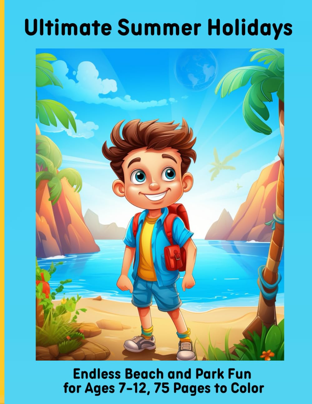 Ultimate Summer Holidays: Endless Beach and Park Fun for Ages 7-12, 75 Pages to Color