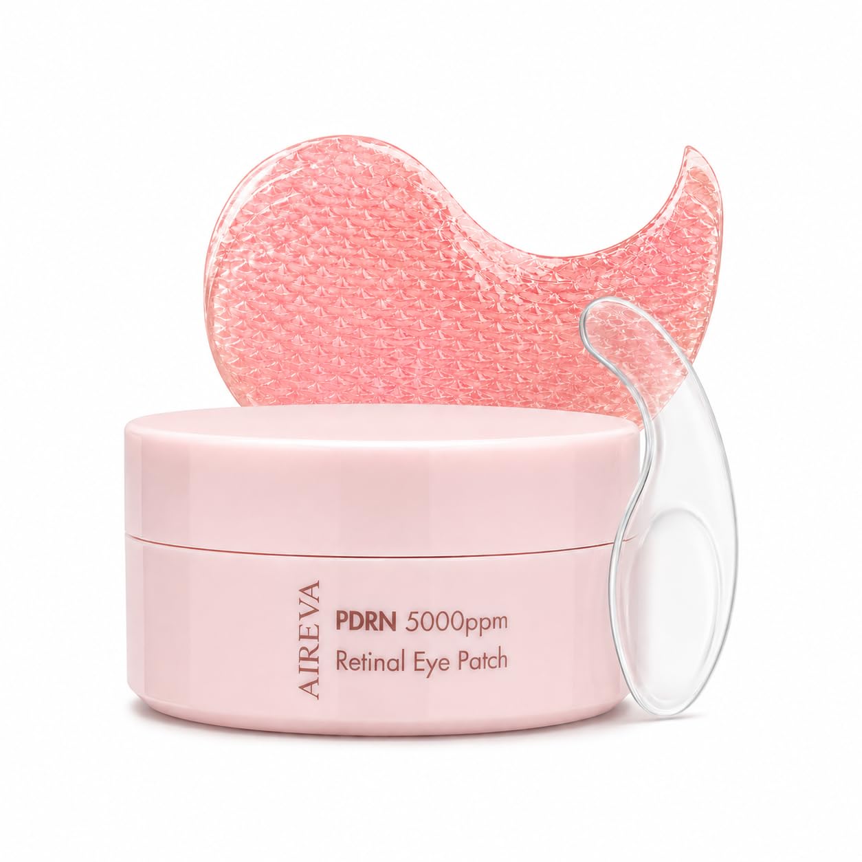 PDRN Eye Patches 5000ppm with Retinal & Niacinamide, Hydrogel Under Eye Patches for Puffy Eyes, Dark Circles, Smile Lines & Fine Lines with Collagen, 10 Peptides & Hyaluronic Acid, 60 Patches