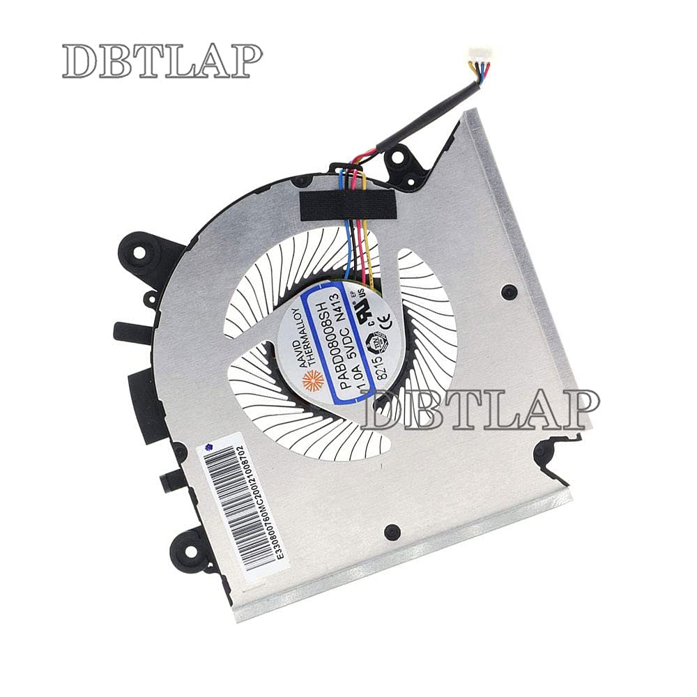 Ventilatore Compatibile per MSI GF63 8RC 8RD MS-16R1 MS-16R2 Series Ventola di Raffreddamento della CPU PABD08008SH N413