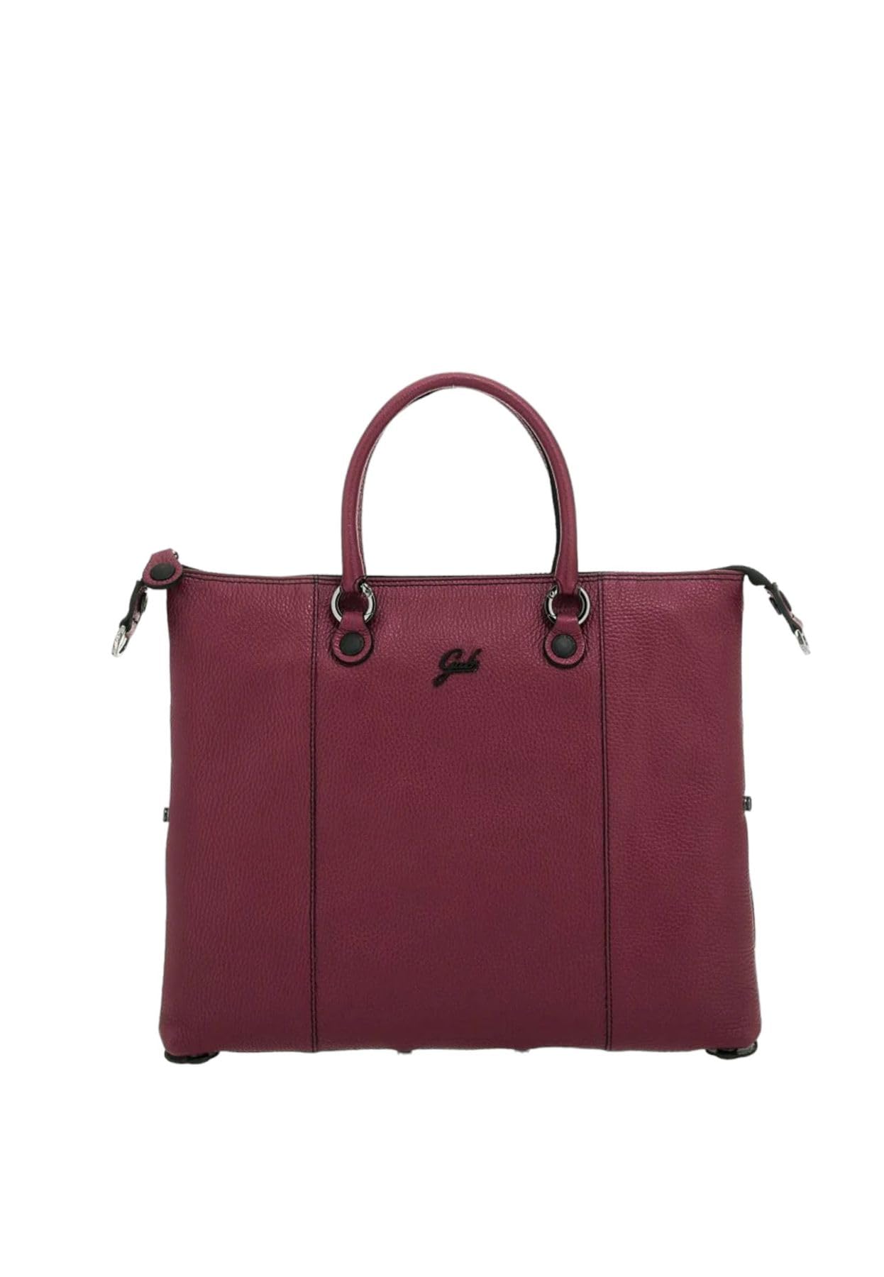 GabsBag G3 Plus Tg M - Icon Black Handbag Leather Chianti