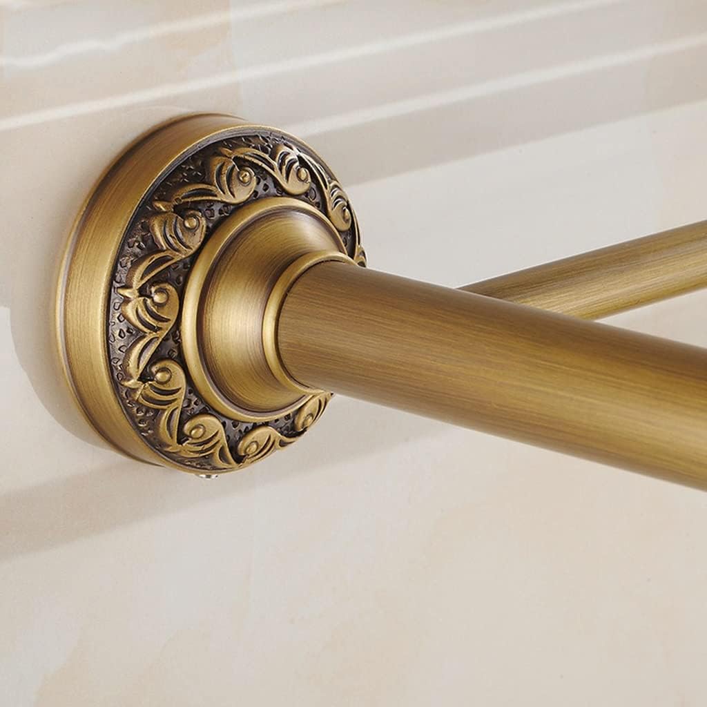 Universal Towel Rack, Bathroom Towel Rack Wall Mounted Towel Rack, All-Copper Antique Bath Towel Rack, Bathroom European Towel Rack, Rack, Carved Hardware