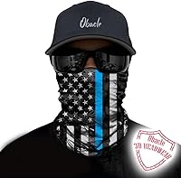 Vista 244 de Obacle - Tapabocas con cuello polar y de estilo de pañuelo contra el polvo y el sol para hombre y mujer