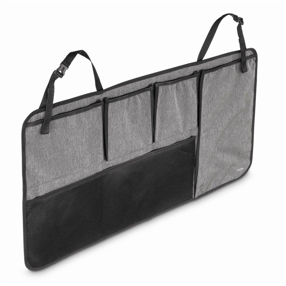 Hama - Organizador para maletero de coche para panel trasero, color negro y gris