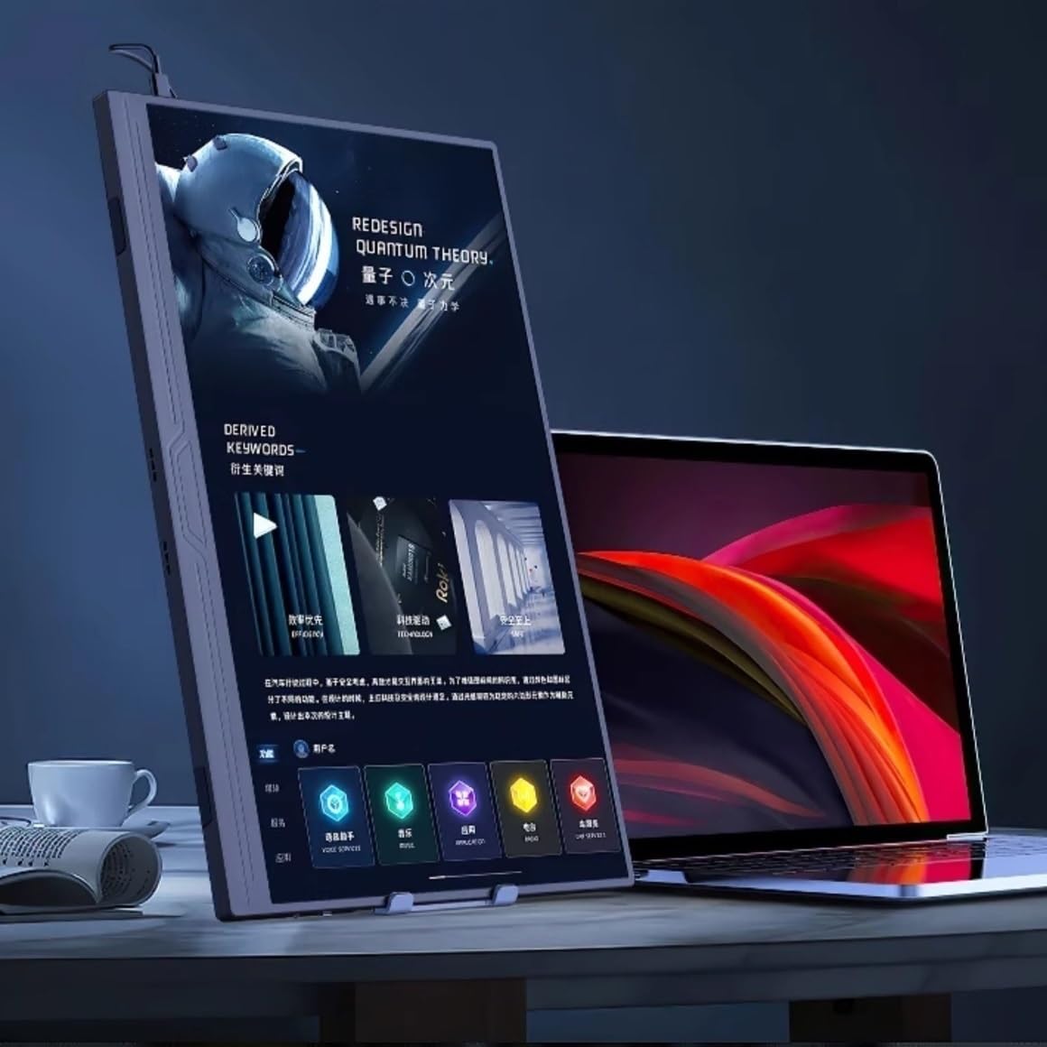 Monitor portatile da 14 pollici 1080P IPS con schermo esteso touch screen secondario Monitor per Smart Working