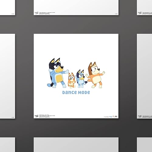 Miniatura 2 de Trends International Gallery Pops Bluey - Arte de pared en modo baile, versión sin marco, 12 x 12 pulgadas, arte de pared de Gallery Pops