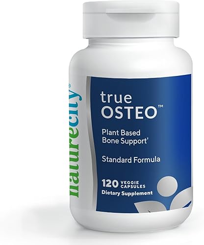 NatureCity True-Osteo Suplemento a base de plantas para la fuerza ósea  AlgaeCal Calcio y magnesio, vitamina D3 a base de plantas, vitamina K2,