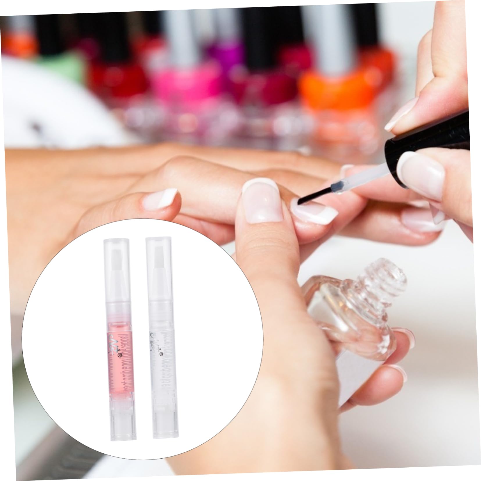 24 Piezas lápiz de nutrición de uñas aceite esencial para uñas pluma reparadora de aceite de uñas pluma de aceite de nutrición de uñas Pluma de aceite para cutículas de uñas nutrir
