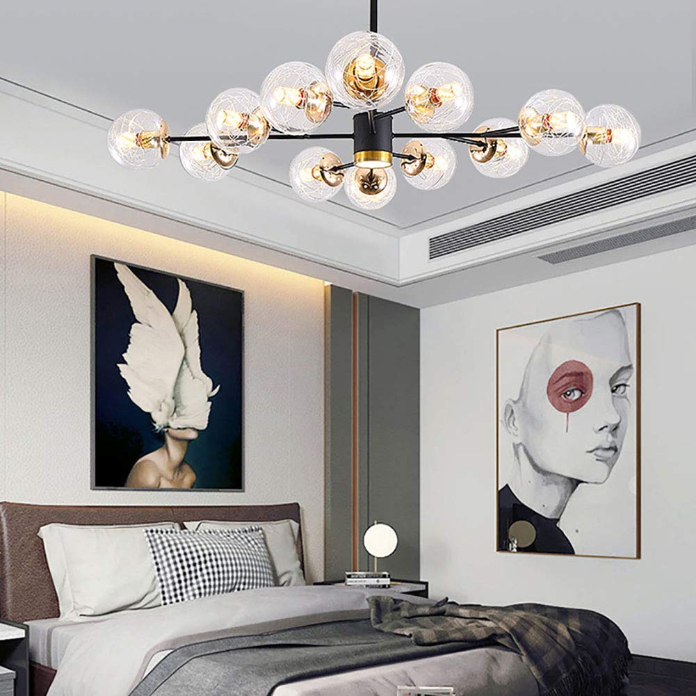 Amazon.co.jp: ミッドセンチュリーモダンスプートニクシャンデリア照明