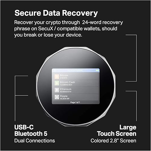Miniatura 3 de SecuX V20 Cartera de hardware criptográfico más segura con Bluetooth con paño de limpieza de microfibra (7 x 6 pulgadas)
