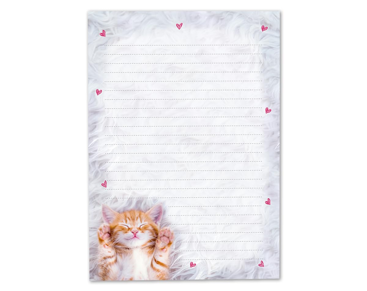 Cadeau Créatif Bloc Papier à Lettre Enfants Papillons - 25 Feuilles A5 + 15 Enveloppes Papier A Lettre Avec Enveloppe