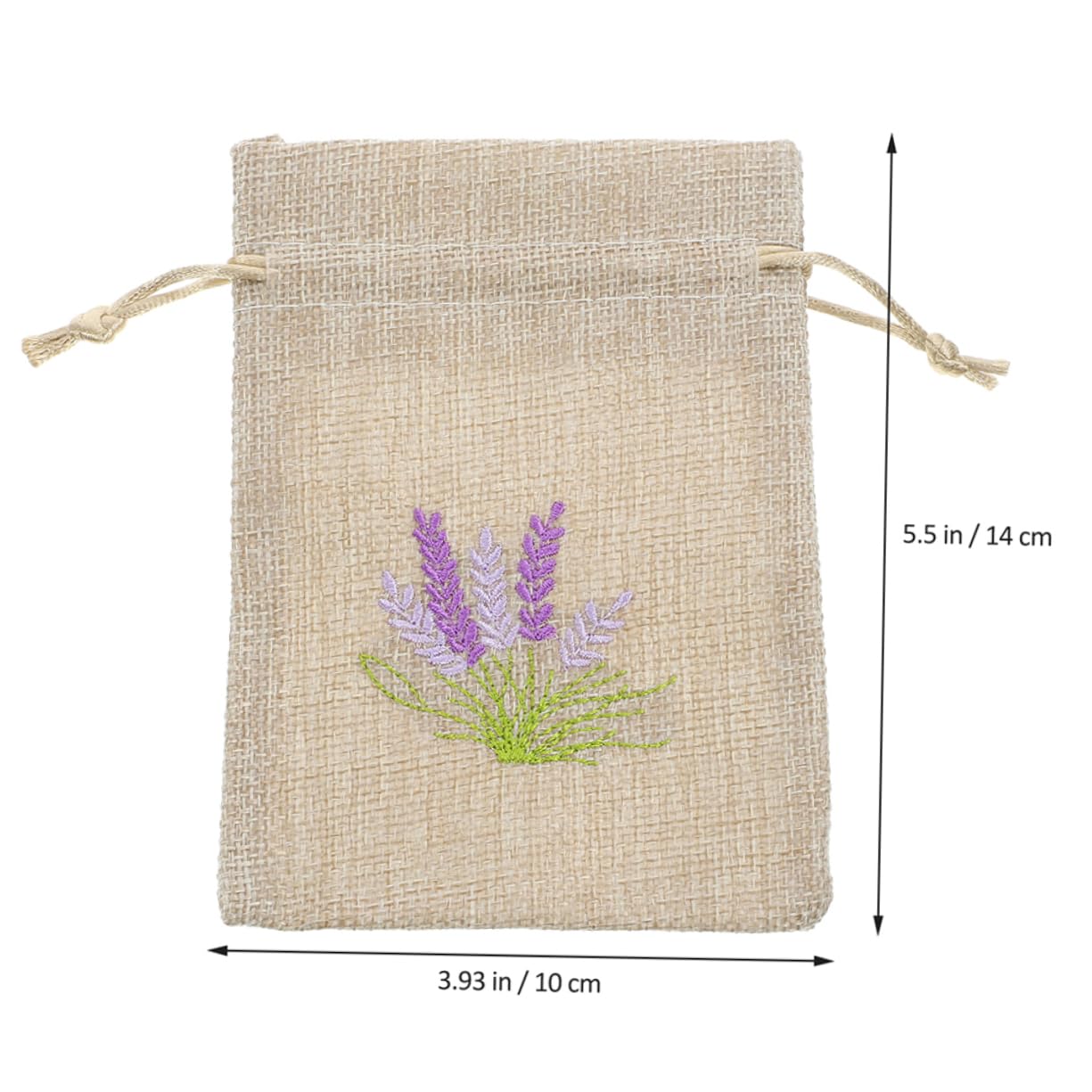 Happyyami 6pcs Small Burlap Lavender Sachet Bags Handmade Drawstring Pouches for Elegant Empty Favor Bags for Weddings Parties and Home Storage