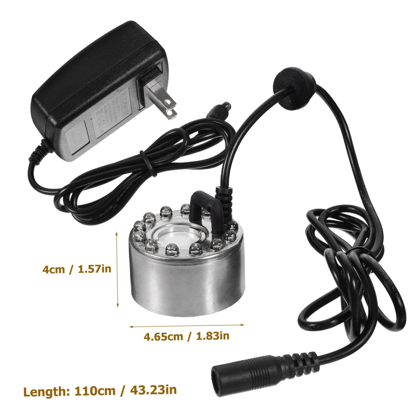 ERINGOGO Fog Maker Spray Head Fish Tank Nozzle for Fish Tank Indoor Fountain Mister Fogger Air Humidifier