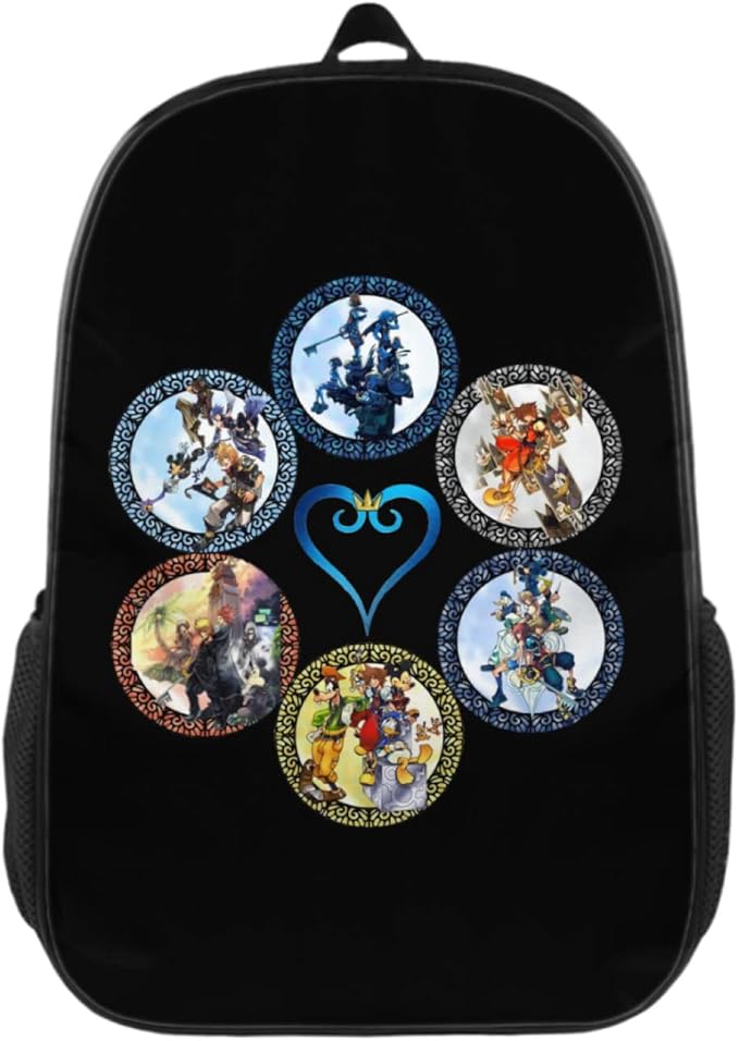Amazon Co Jp キッズ デイパック キングダムハーツ バックパック ジュニア リュックサック かばん 子供用カバン レッスンバッグ 塾バッグ 鞄 通園バッグ ボーイズ ガールズ 17インチ 男の子 女の子 入園 低学年 幼稚園 保育園 大容量 軽量 人気 多機能 アウトドア 立体感