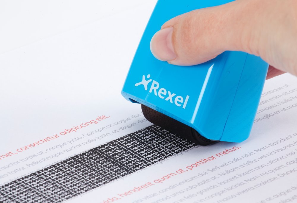 Rexel ID Guard Ersatzpatrone für Tintenrollstempel, Inklusive Tinte, Blissful Blue, 2113007