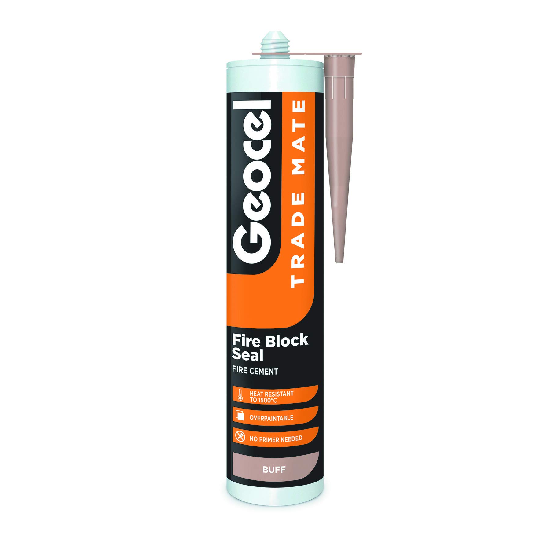 Geocel Trade Mate Fire Block 310Ml CartridgeBuff from B&Q