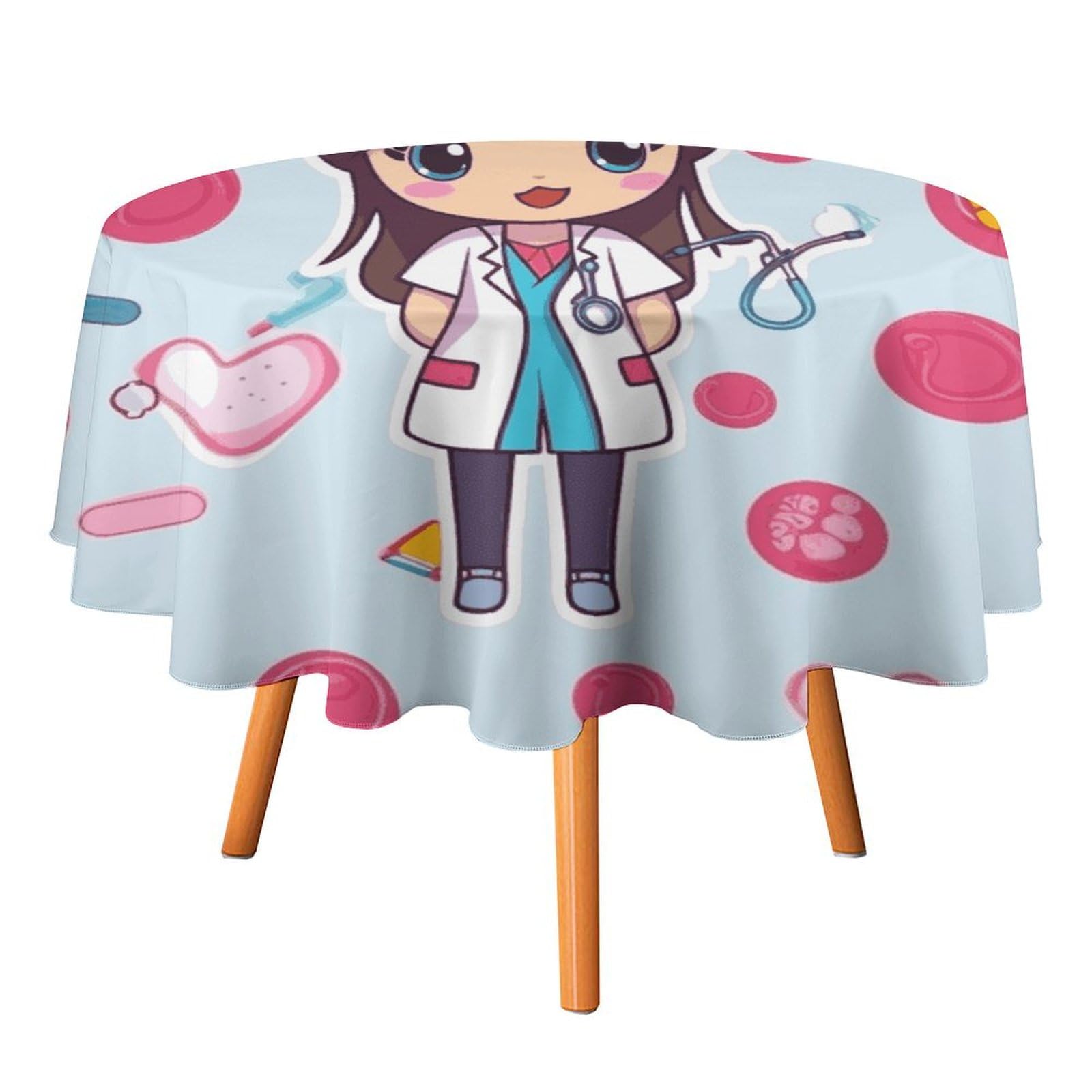 Nappe ronde 152 cm infirmière extérieur pour mariage patio et dîner d'automne