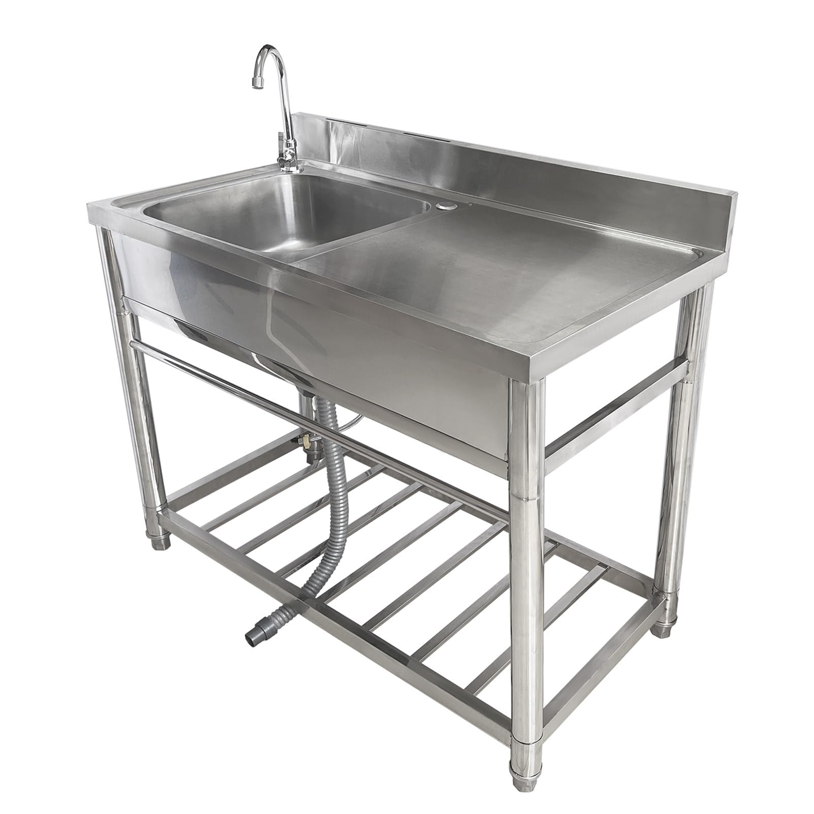 Amazon.co.jp: 屋外の流し、支えがないステンレス鋼の流し、 業務用