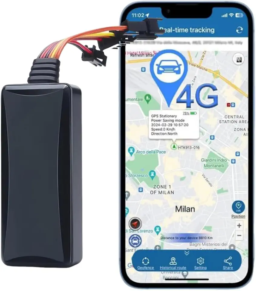 Rastreador GPS de carro 4G para veículos localizador em tempo real GPS/GSM/GPRS/SMS carros antifurto com aplicativos móveis