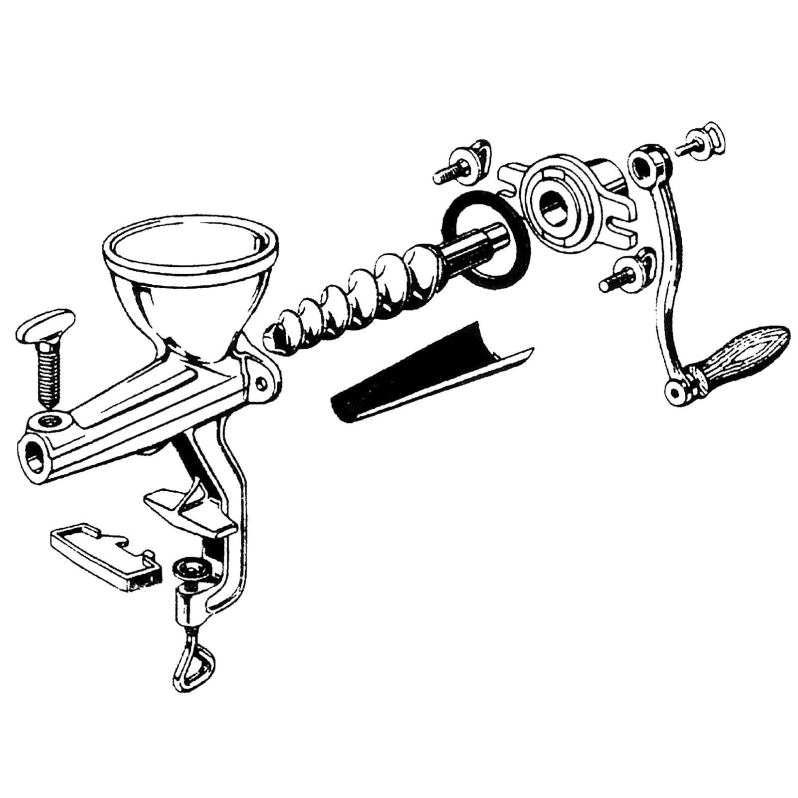 Westmark Presse à jus et à Fraises, avec Serre-joint à vis pour Montage sur Table, en Acier, Starke Else, Argenté, 97482260