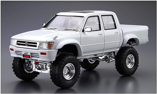 Miniatura 3 de Aoshima Toyota LN107 Hilux Pickup Double Cab Lift Up '94 124 Escala Modelo Kit