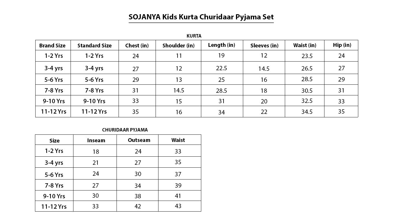 Sojanya - Pijama Kurta de algodón y lino para niños