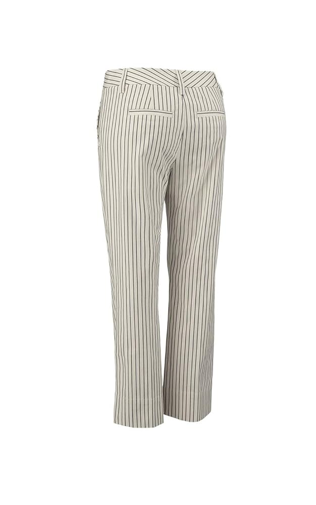 RIB STRIPE TUCK PANTS アイボリー サイズ1 45rpm bakkurii Indigo Dyed Cotton Hickory Stripe Pants Size