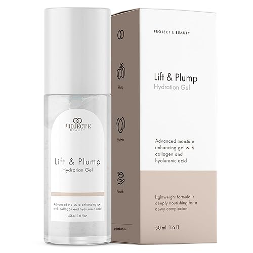 Project E Beauty Gel de hidratación Lift & Plump Hidratación las 24 horas | Tratamiento iluminador antienvejecimiento | Cuidado de la piel facial