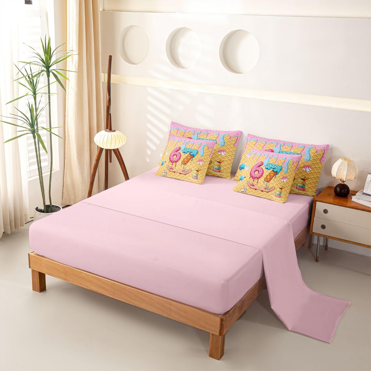 Loussiesd SIX SEVEN 6 7 copripiumino singolo 7 pezzi Baseball set di biancheria da letto per bambini ragazzi ragazze gioco sport letto in una borsa con copripiumino, lenzuola, federe, federe