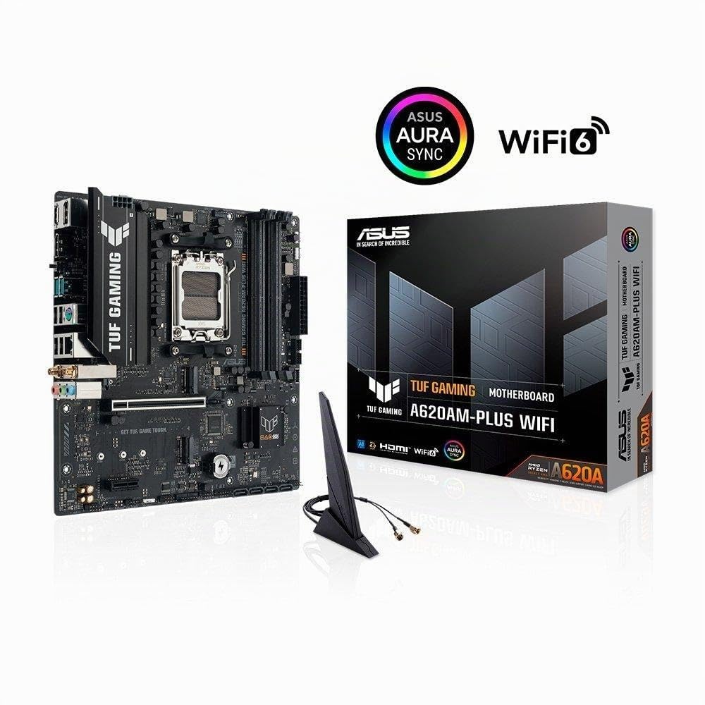 ASUS TUF GAMING A620AM-PLUS WIFI - Mainboard - AMD Sockel AM5 (Ryzen Zen4) (90MB1MZ0-M0EAY0)