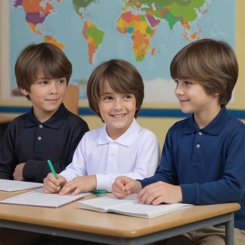 INGEAR Boys Long Sleeve Polo Shirt 2-Pack, Performance School Uniform, Golf, Casual Wear,Breathable, Stretch,Sizes 4-18 - Image 5