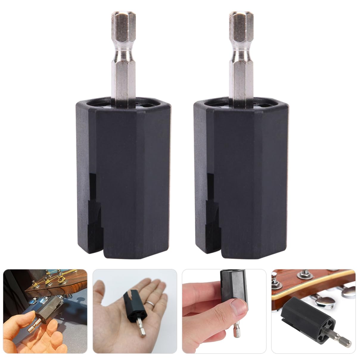 JOINPAYA Guitar String Winder Plug for Power Screwdriver Electric String Winder Tool Guitar Tuner Accessory