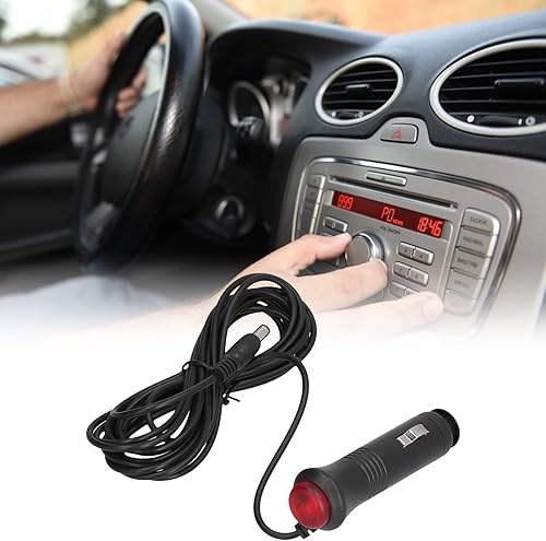 Miniatura 4 de Cable de enchufe de alimentación para encendedor de cigarrillos, adaptador de cable de automóvil con botón Swtich de tres metros, adaptador de