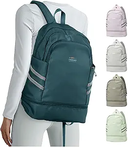 coofay Gym Backpack for Women Waterproof Backpack with Shoe Compartment Lightweight Travel Backpacks Workout Sports Backpacks Large Gym Bag