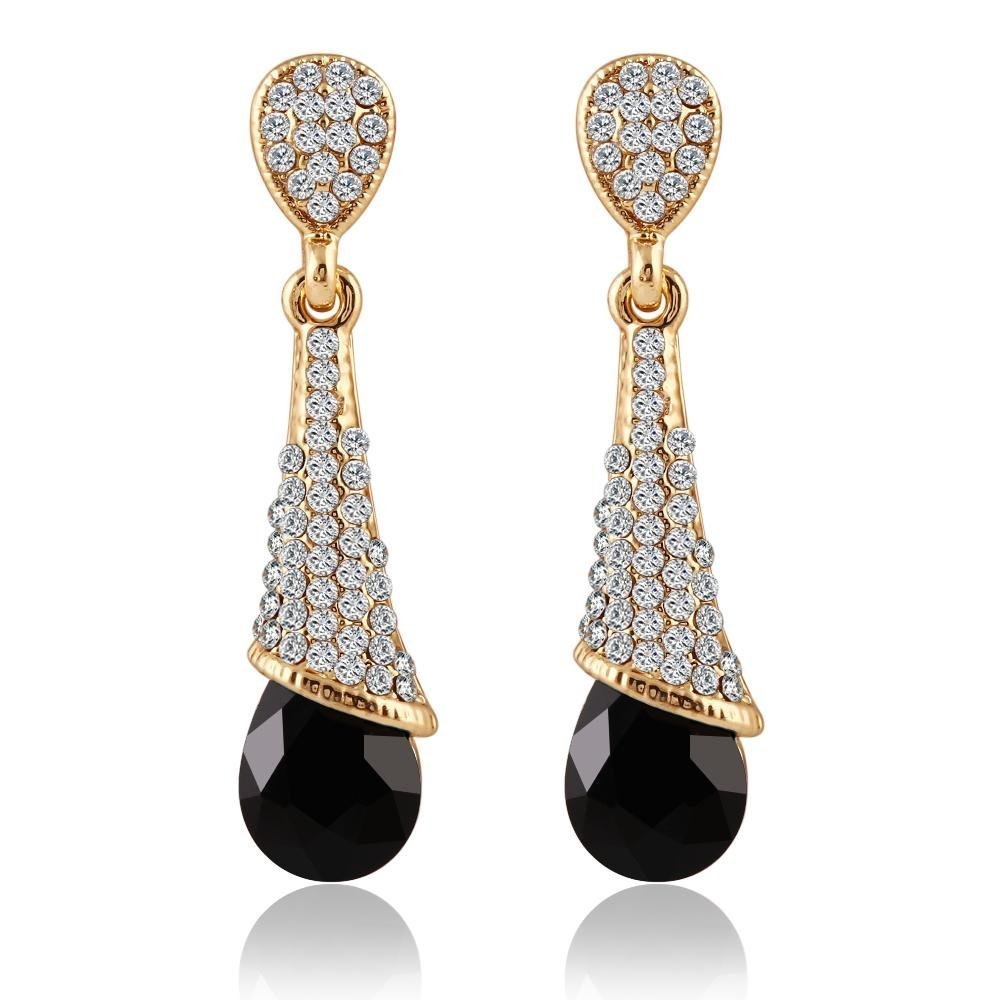 Shining Diva Fashion Black Crystal Stylish Fancy Earrings For Women & Girls (Black) (rrsd8001er) (B01HY0NZG4) Amazon Price History, Amazon Price Tracker