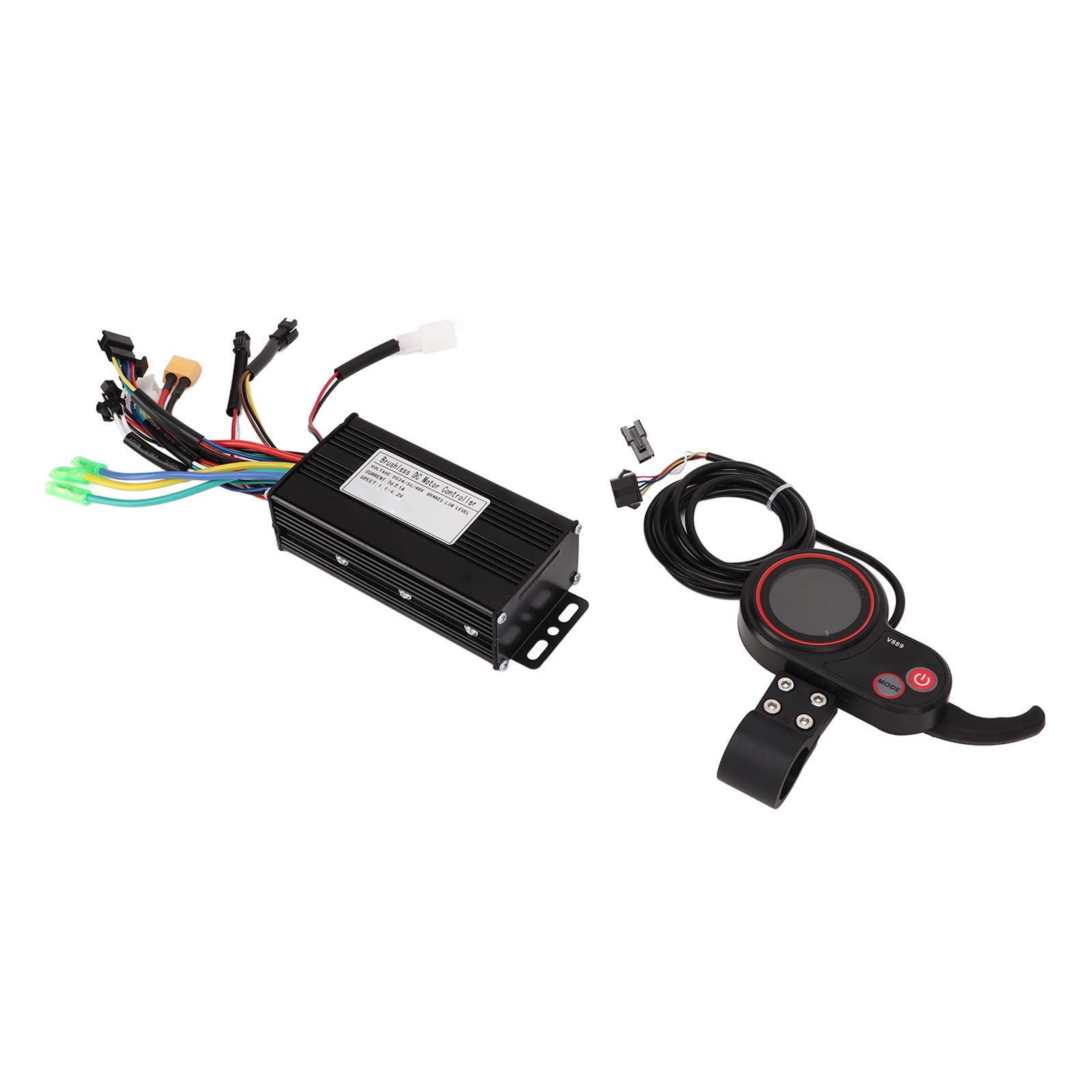 BuyWeek Kit Controller Motore brushless per Scooter Elettrico KUGOO M4, Controller brushless per Scooter Elettrico 24V 36V 48V V889 Set misuratore Display LCD
