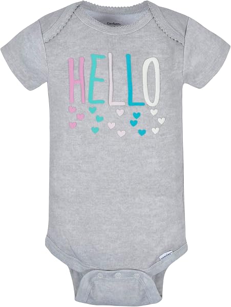 Gerber 8-pack Short Sleeve Onesies Bodysuits Juego de camiseta para bebés Unisex bebé (Pack de 8) - 2