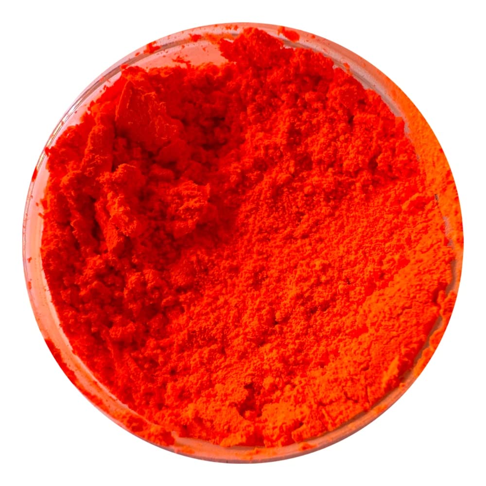 FLUORESCENT NEON LUMINOUS TANGERINE ORANGE Petal Dust (4 grams each container) t By Oh! Sweet Art Corp