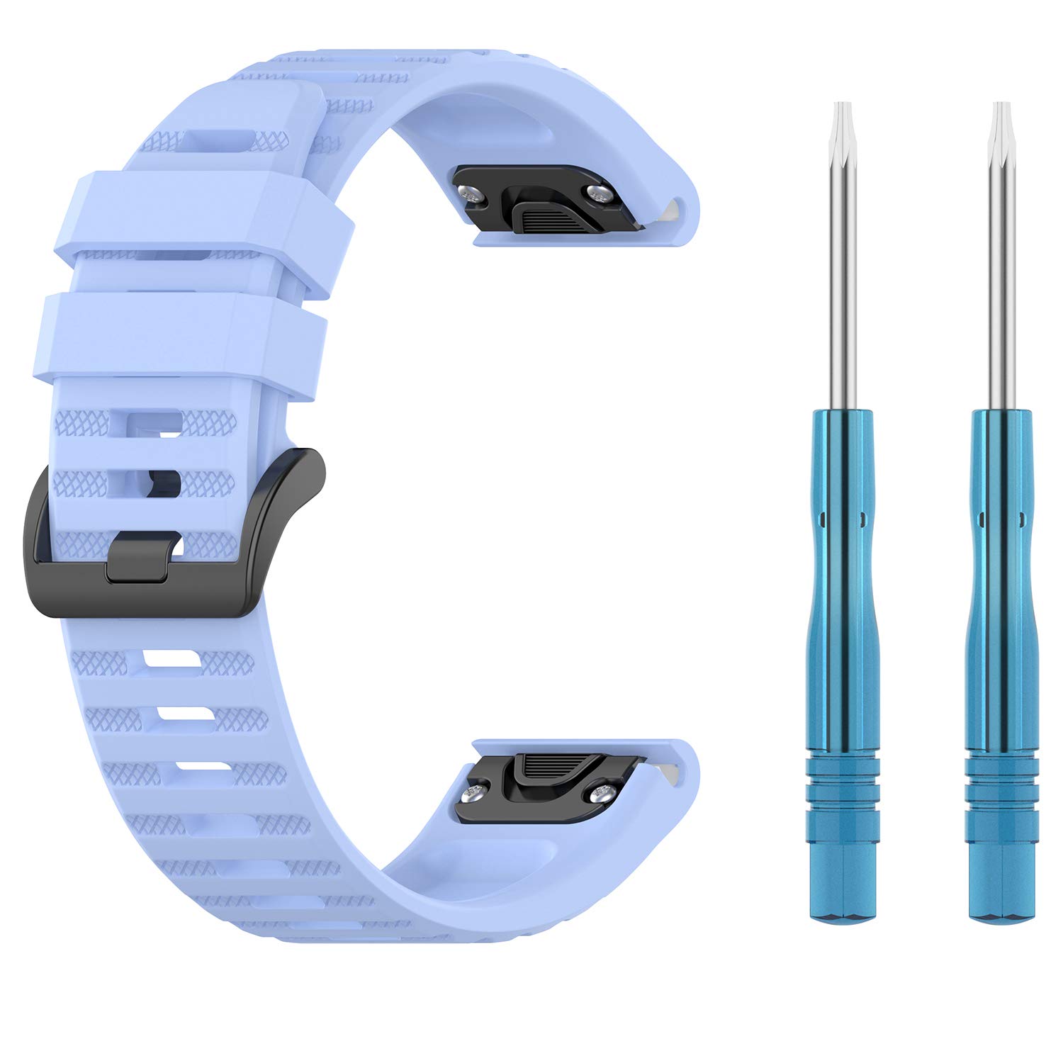 Fit for Garmin Fenix 6 Pro Watch Bands Women Men, Fenix 5 Plus Bands, 22mm Silicone Replacement Band Straps Wristband Bracelet Fit for Garmin Forerunner 945/935, Approach S60/ instinct (Sky Blue)