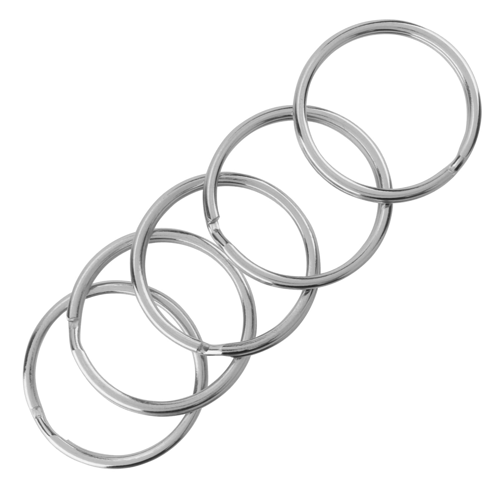 100 stuks sleutelringen, 25 mm diameter, sleutelringen voor