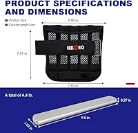 Vista 4 de Adjustable Wrist Ankle Weights with Removable Steel Bars, 1 Pair Arm Leg Weights for Men Women, No Sand Leakage, for Walking Jogging Yoga Fitness