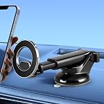 3-in-1 Car Phone Holder【Windshield+AirVent+Dash】 Car Phone Holder [Strongest Suction & Stable Clamp Arm] 360° Adjustable Mount, Cell Phone Holders for All Car Models