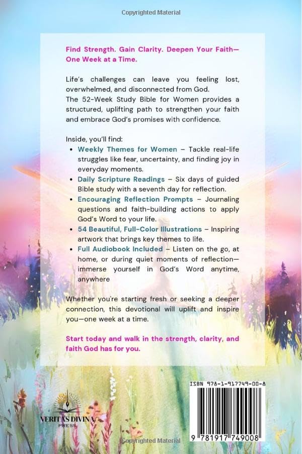 52-Week Study Bible for Women: A Devotional Year To Find Strength & Clarity in Life's Challenges - Image 2