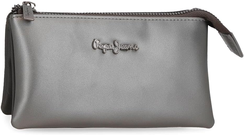 Pepe Jeans Women Toiletry Bag, Charcoal, Einheitsgröße