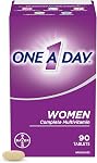 One A Day Women's Multivitamin - Women's Daily Vitamins - Women's Multivitamin With Vitamin A, Vitamin C, Vitamin D, and Zinc for Immune Support, Vitamin E, B12, Biotin, Calcium, Iron, 90 Tablets