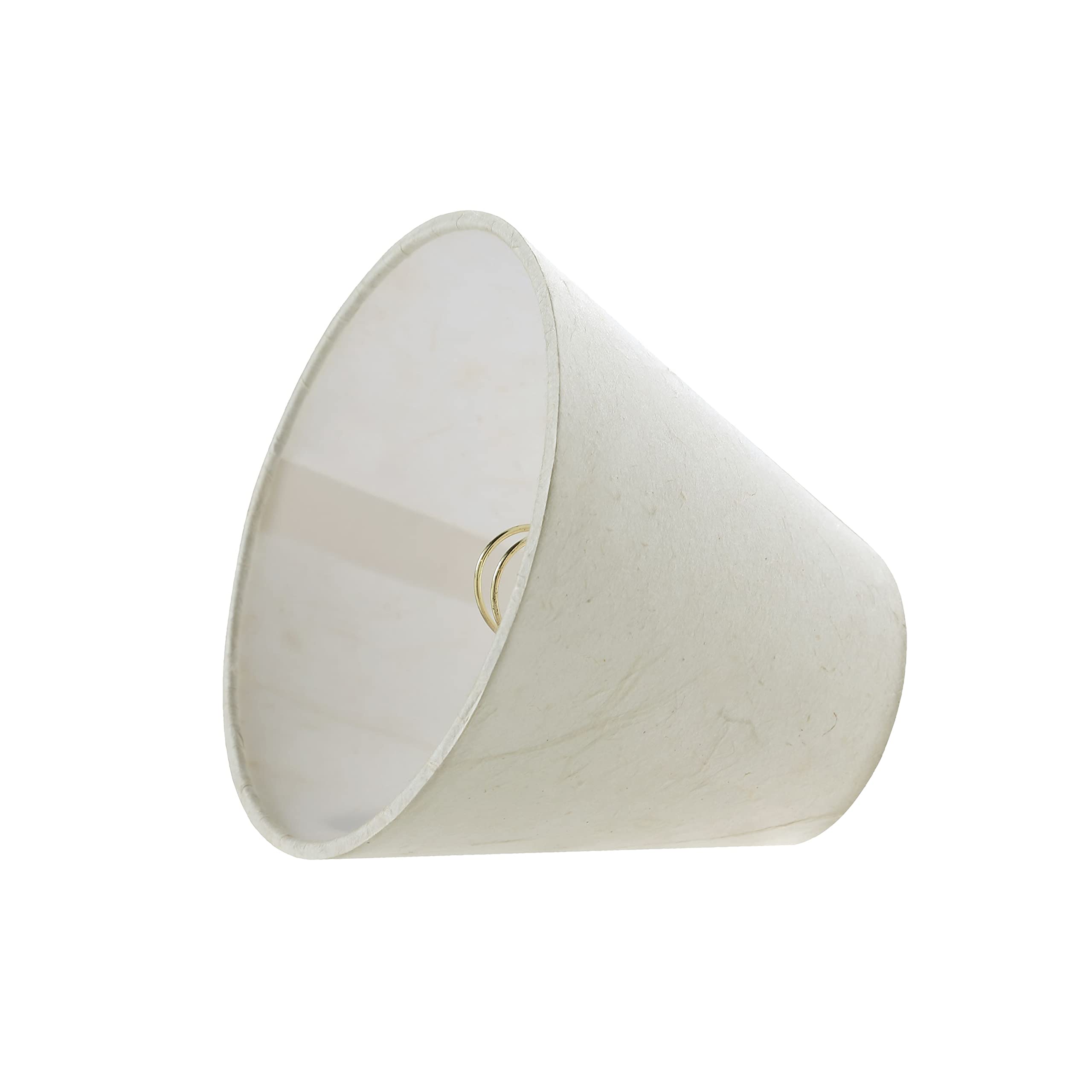 Aspen Creative 32128-5A mały żyrandol w kształcie imperium w twardej oprawie zestaw abażurów do lamp (5 sztuk), wzór przejściowy w kolorze białym, szerokość dna 15 cm (7,6 cm x 15 cm x 12,7 cm)
