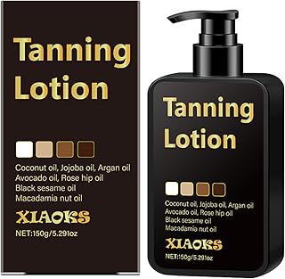 Natural Self Tanner Lotion - Streak Free, No Orange Tone with Coconut & Argan Oils, Fast Absorbing, No Smell,Instant Self Tanning Lotion for Face & Body