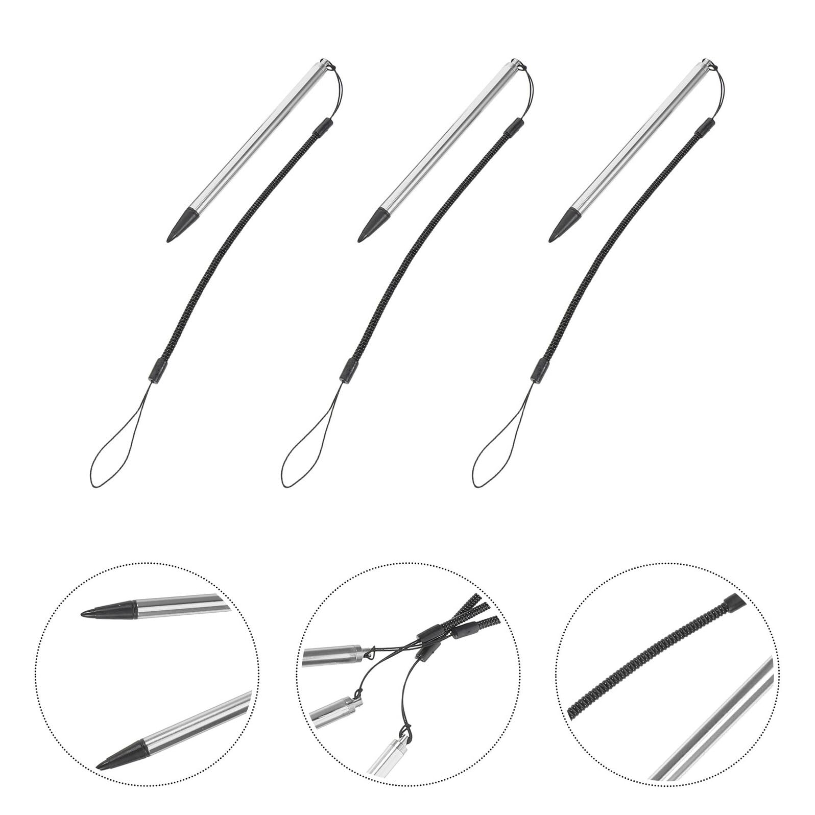 BESPORTBLE 10pezzi Penna Stilo per Touchscreen da Compatibile con Schermi Resistivi e Dispositivi Touchscreen con Corda Molla per Prevenire Perdite per Scrittura Digitale Disegno